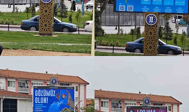 Kütahya'da elektronik billboardlarda "UYUMA" uygulaması tanıtım videosu