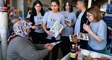 Lise öğrencileri nesli tehlikede olan canlıları dikkat çekti