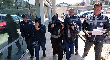 Mağazadan giyim eşyası ve takı çalan 3 kız kardeş yakalandı