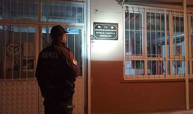 Manisa'da gece bekçilerinden okul çevrelerinde denetim