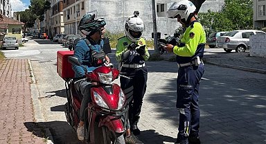 Manisa'da jandarmadan motosiklet denetimi