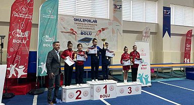 Manisalı cimnastikçiler Türkiye üçüncüsü oldu