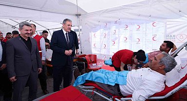 Mardin'de düzenlenen geleneksel kan bağışı kampanyasında rekor kırıldı
