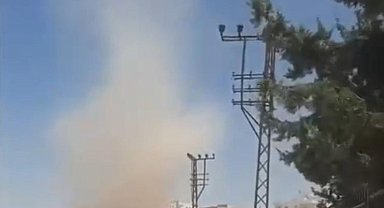 Mardin'de oluşan hortum cep telefonu kamerasına yansıdı