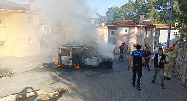 Marmaris'te bir şahıs kendi araçlarını ve evini ateşe verdi