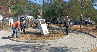 Marmaris'te Söğüt Piri Reis Parkı yenileniyor