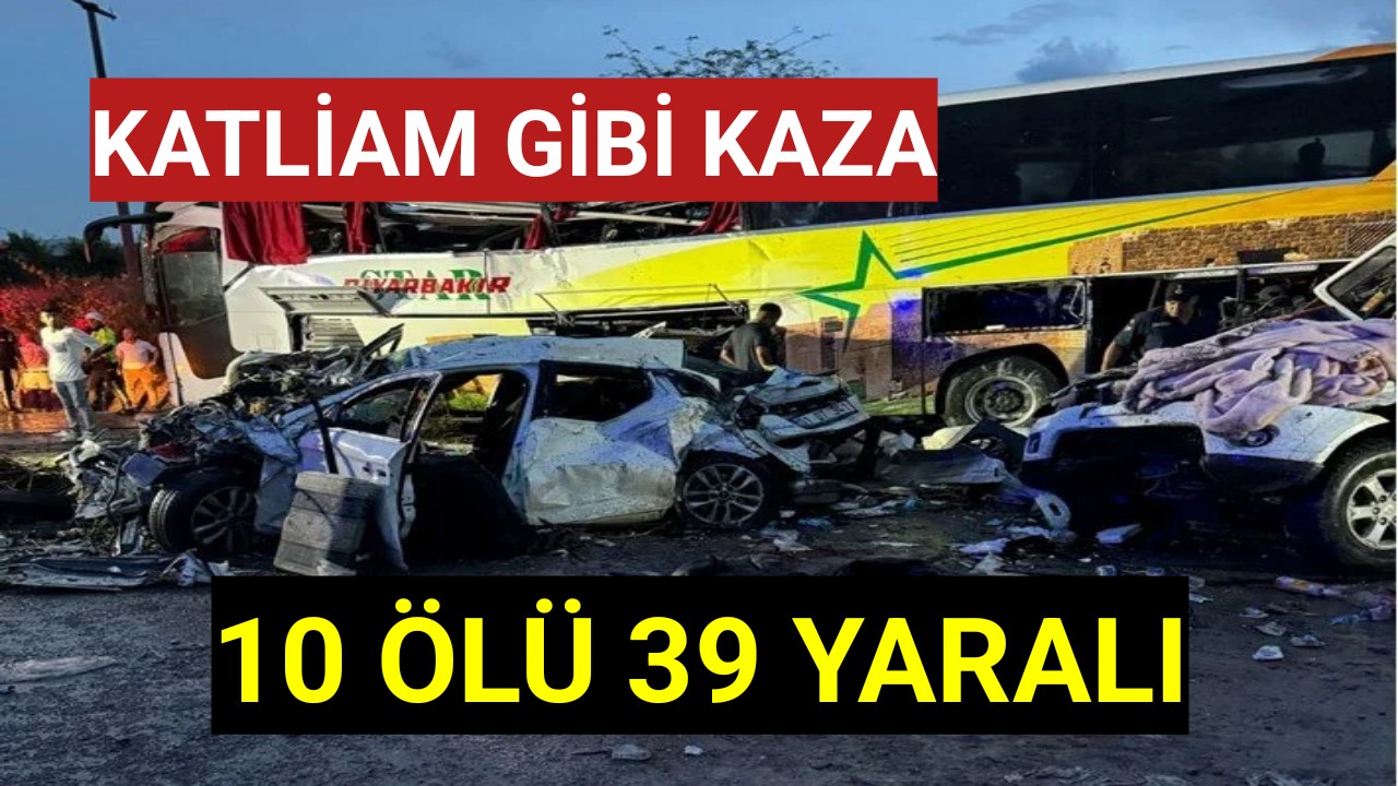 Mersin'de Zincirleme Kaza 10 Ölü 39 Yaralı