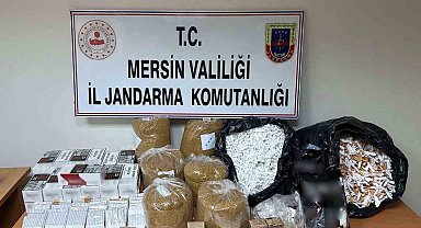 Mersin'de kaçak sigara ticareti yapan 3 şüpheli yakalandı
