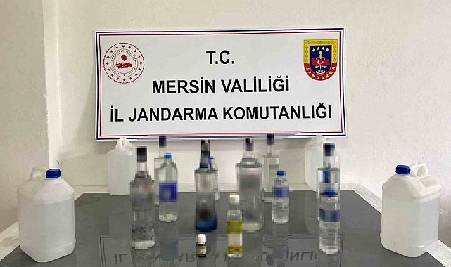 Mersin'de sahte içki üreten şahıs yakalandı