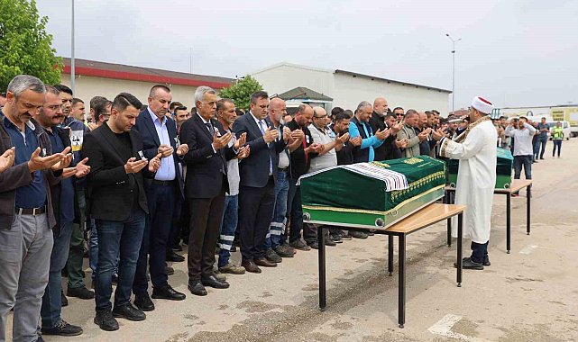 Mesai arkadaşları tarafından son yolculuklarına uğurlandılar