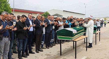 Mesai arkadaşları tarafından son yolculuklarına uğurlandılar