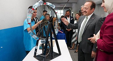 Meslek lisesi öğrencileri projelerini sergiledi