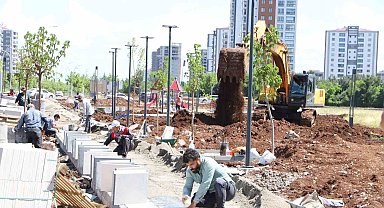 Mezopotamya Bulvarı Yeşil Kuşak Projesi tamamlanıyor