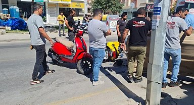Milas'ta motosikletler çarpıştı: 1 yaralı