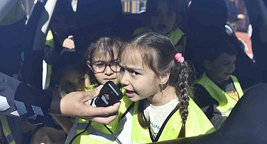 Minikler, trafik kurallarını öğrendi