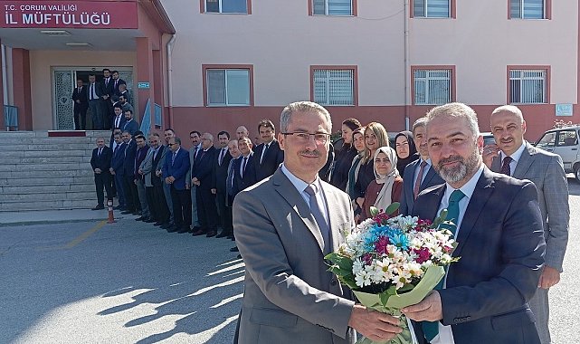 Müftü Şahin Yıldırım Çorum'daki yeni görevine başladı
