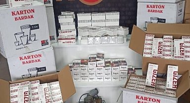 Nazilli'de 101 bin 200 adet bandrolsüz boş makaron ele geçirildi
