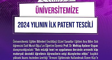 Niğde Ömer Halisdemir Üniversitesi 2024 yılının ilk patenti Türk Patent Kurumu tarafından tescil edildi