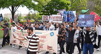 Niğde'de Filistin'e destek yürüyüşü düzenlendi