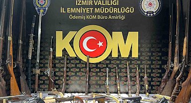 Ödemiş'teki yasa dışı silah ticareti operasyonunda 1 gözaltı