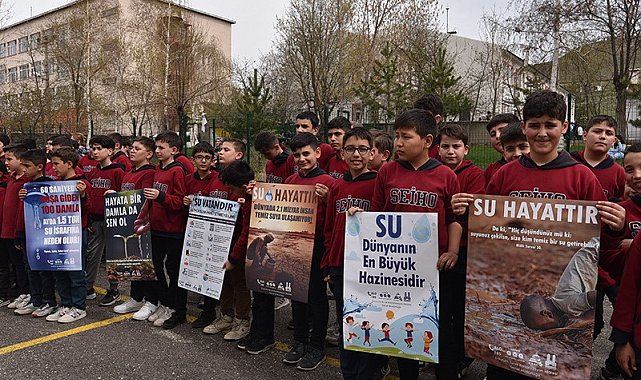 Öğrencilere su tasarrufunu anlattılar