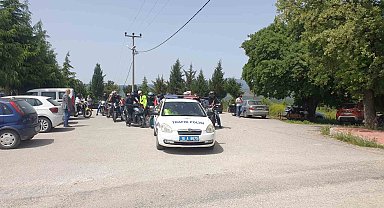 Orhaneli'nde 19 Mayıs etkinlikleri kapsamında motosiklet turu yapıldı