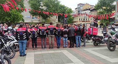 Orhangazi'de motosikletlerle 19 Mayıs konvoyu