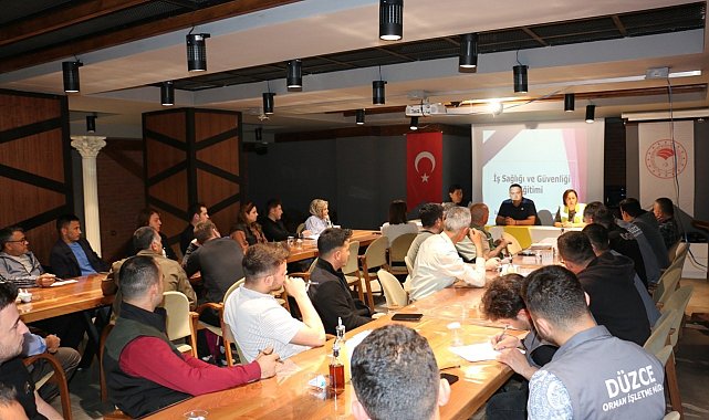 Orman işletme personeline iş sağlığı ve güvenliği eğitimi