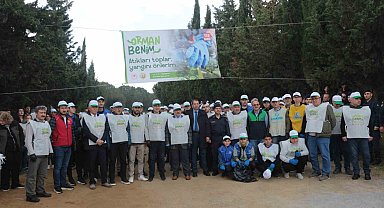 Ormanlık alanda temizlik yapıldı