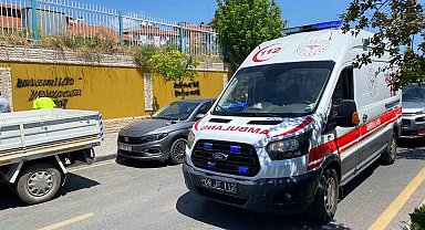 Otobüse arkadan çarpan motosikletin sürücüsü yaralandı