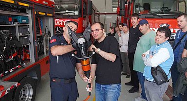 Özel bireylerden itfaiyeye ziyaret