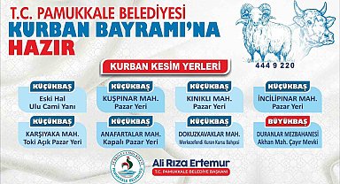 Pamukkale Belediyesi Kurban Bayramına hazır