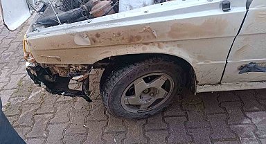Park halinde alev alev yanarak küle döndü