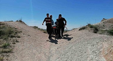 Peribacasından düşen Alman turist yaralandı
