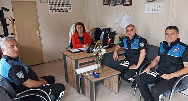 Polis ekipleri mahalle muhtarlarını ziyaret etti