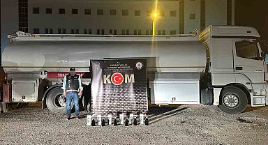 Polis ekiplerince 17 bin 785 litre kaçakkarışımlı akaryakıt ve 1 şüpheli yakalandı