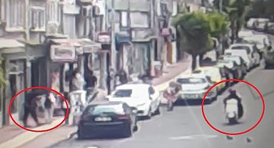Polis, motosiklet hırsızını vatandaşın motosikletiyle kovaladı
