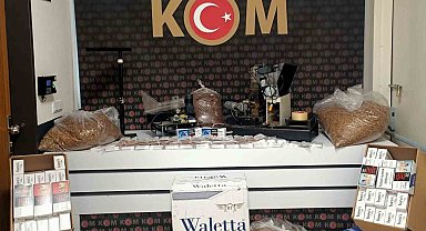 Polis sigara sarma makinası ele geçirdi