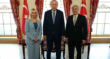 Prof. Özkan çifti Cumhurbaşkanı Erdoğan'la görüştü