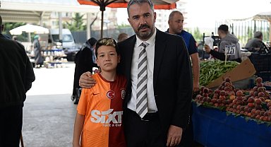 Pursaklar Belediye Başkanı Çetin'den pazar ziyareti