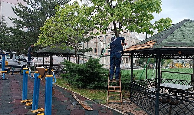 Pursaklar'ın parkları bakımda