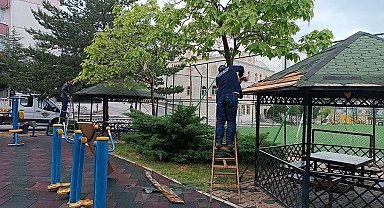 Pursaklar'ın parkları bakımda
