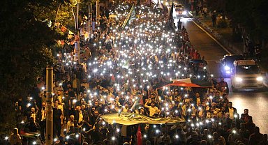 Refah'taki katliam Diyarbakır'da binlerce kişi tarafından protesto edildi