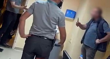 Sağlık çalışanlarını bıçakla tehdit eden şahıs tutuklandı