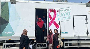 Sağlıkçılar 'kanserde erken tanı' için mobil araçla ilçe ilçe dolaşıyor
