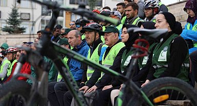 Sağlıklı yaşam için pedal çevirdiler