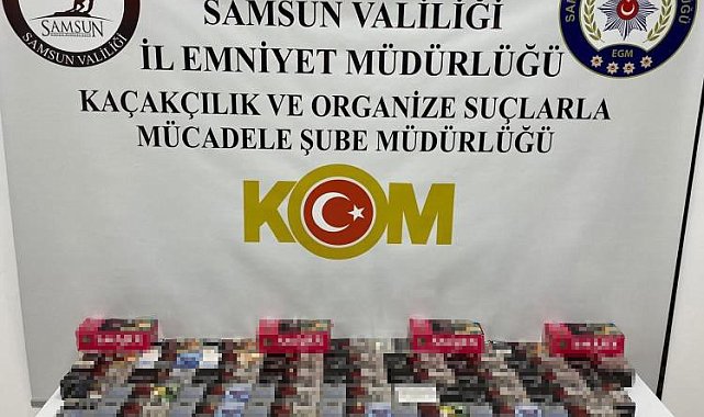 Samsun'da 11 bin adet doldurulmuş makaron ele geçirildi