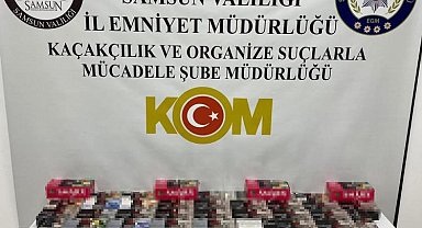 Samsun'da 11 bin adet doldurulmuş makaron ele geçirildi