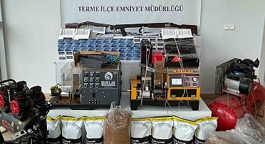 Samsun'da 76 bin 520 adet makaron ve 53,5 kilo tütün ele geçirildi