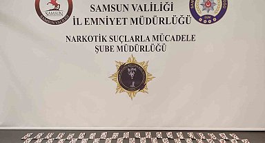 Samsun'da bin 766 adet sentetik ecza ele geçirildi